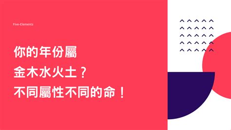 屬金木水火土|你的年份屬金木水火土？不同屬性不同的命！